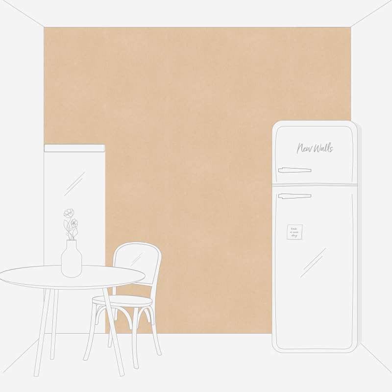 Vienkrāsainas tapetes ar gludu virsmu bēšā krāsā - 1355306 AS Creation