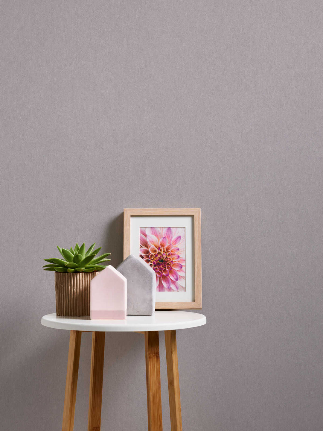 Vienkrāsainas tapetes AS Creation pelēkā krāsā AS 383754 AS Creation