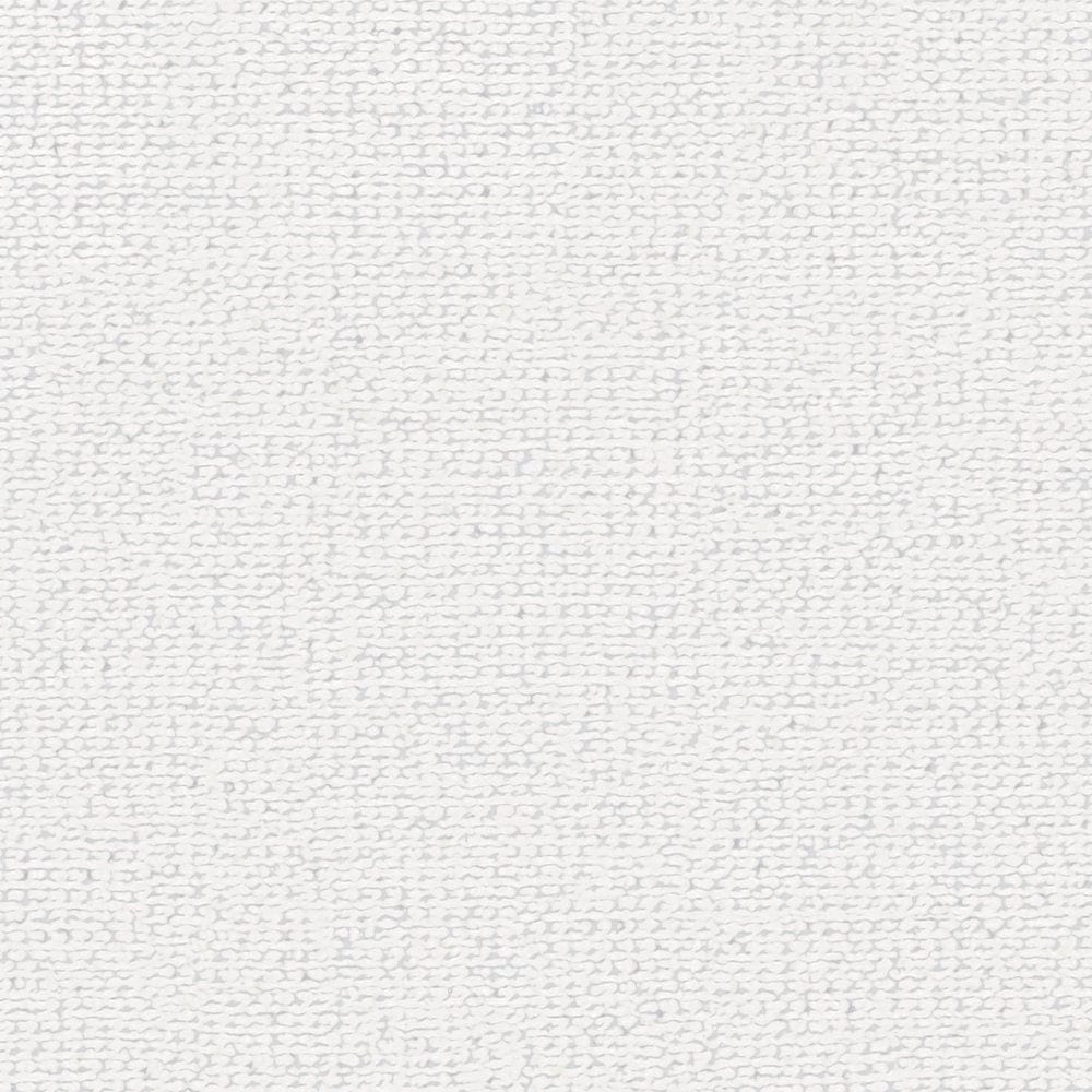 Vienkrāsainas tapetes ar lina izskatu: baltā krāsā, AS 390392 AS Creation