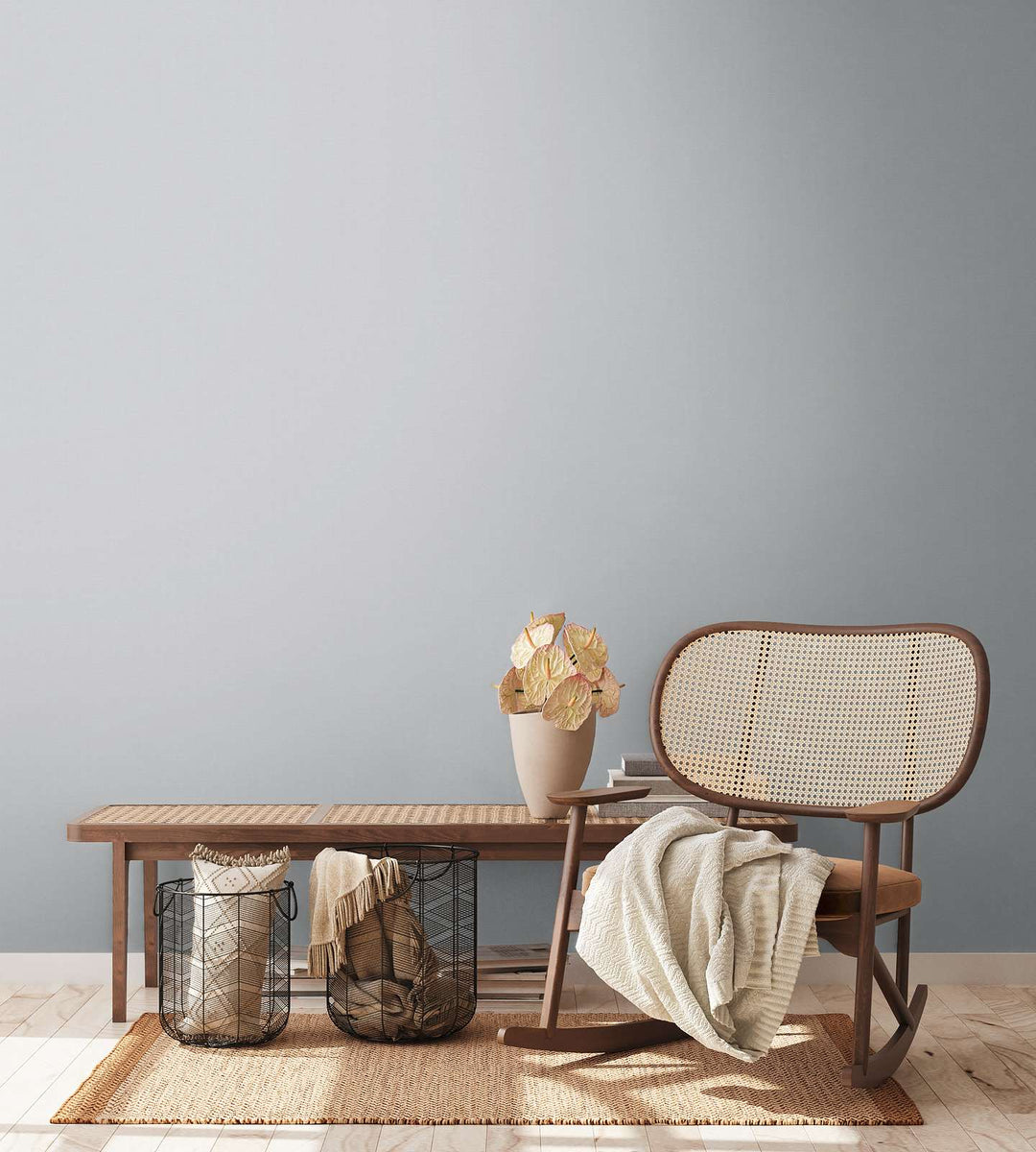 Vienkrāsainas tapetes ar lina tekstūru: pelēkā krāsā,  389032 AS Creation