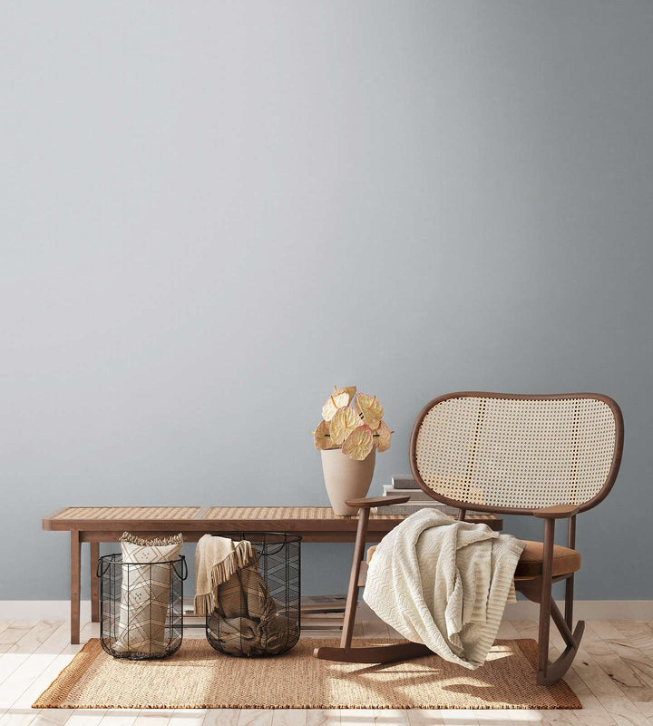 Vienkrāsainas tapetes ar lina tekstūru: pelēkā krāsā,  389032 AS Creation