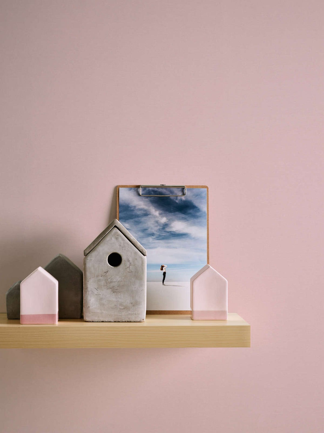 Vienkrāsainas tapetes ar lina tekstūru: rozā krāsā, 389041 AS Creation