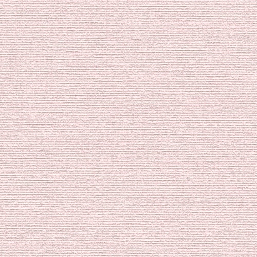 Vienkrāsainas tapetes ar lina tekstūru: rozā krāsā, 389041 AS Creation