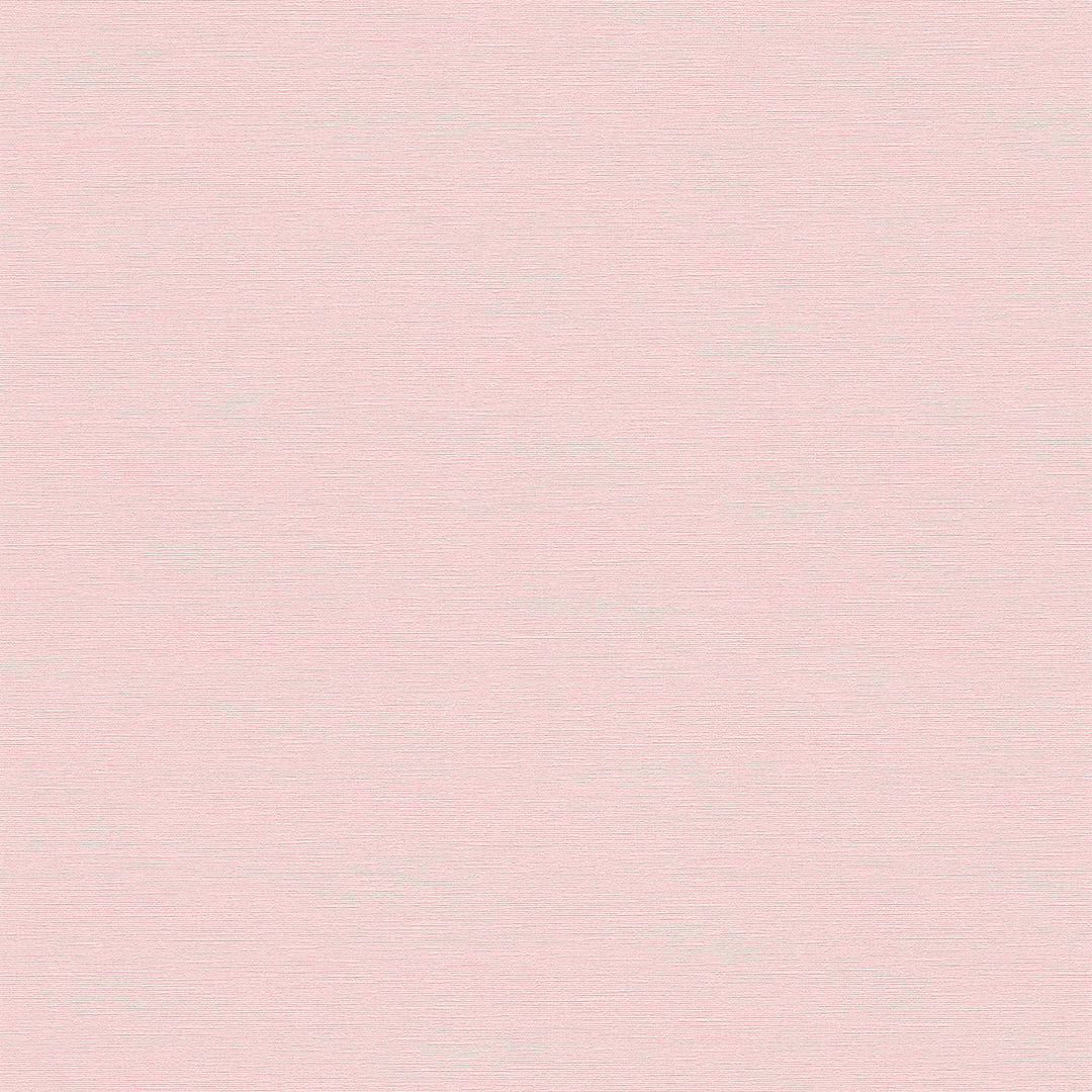 Vienkrāsainas tapetes ar lina tekstūru: rozā krāsā, 389041 AS Creation