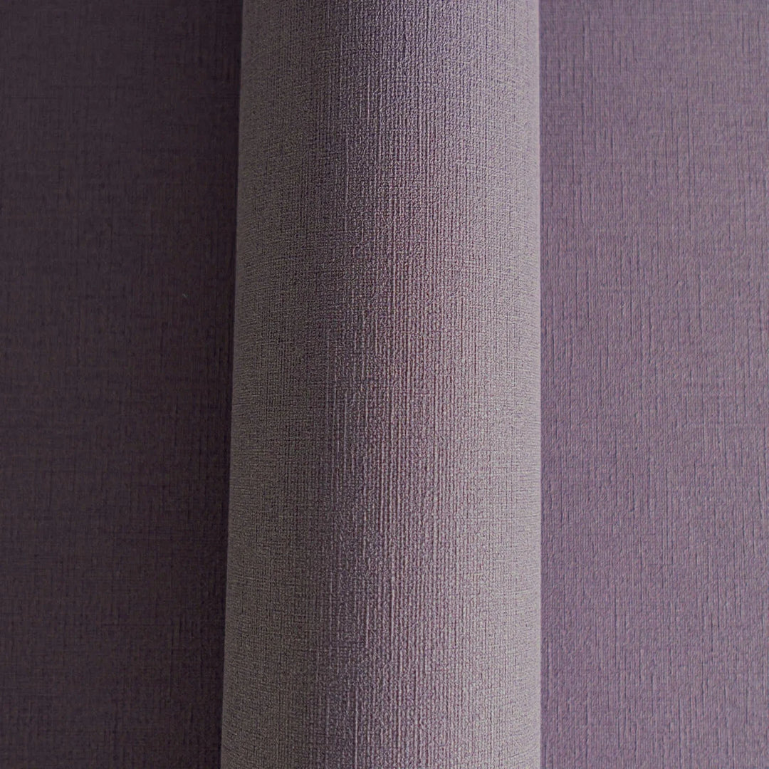 Vienkrāsainas tapetes ar lina tekstūru: violetā krāsā,  389039 AS Creation