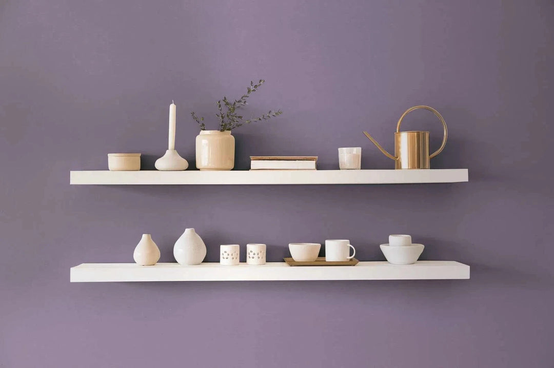 Vienkrāsainas tapetes ar lina tekstūru: violetā krāsā,  389039 AS Creation