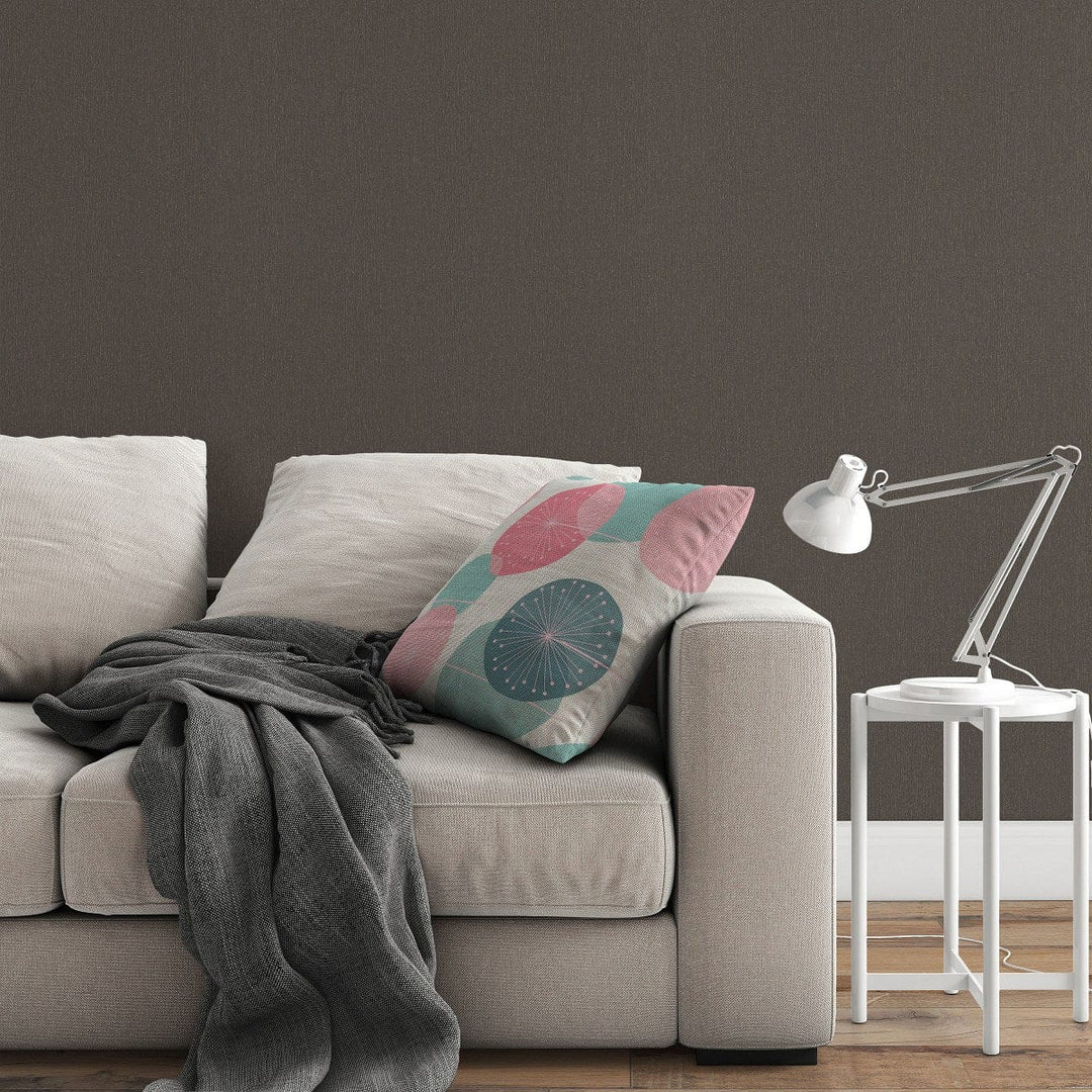 Vienkrāsainas tapetes ar metālisku efektu, brūnā/zeltā, 3766426 Erismann