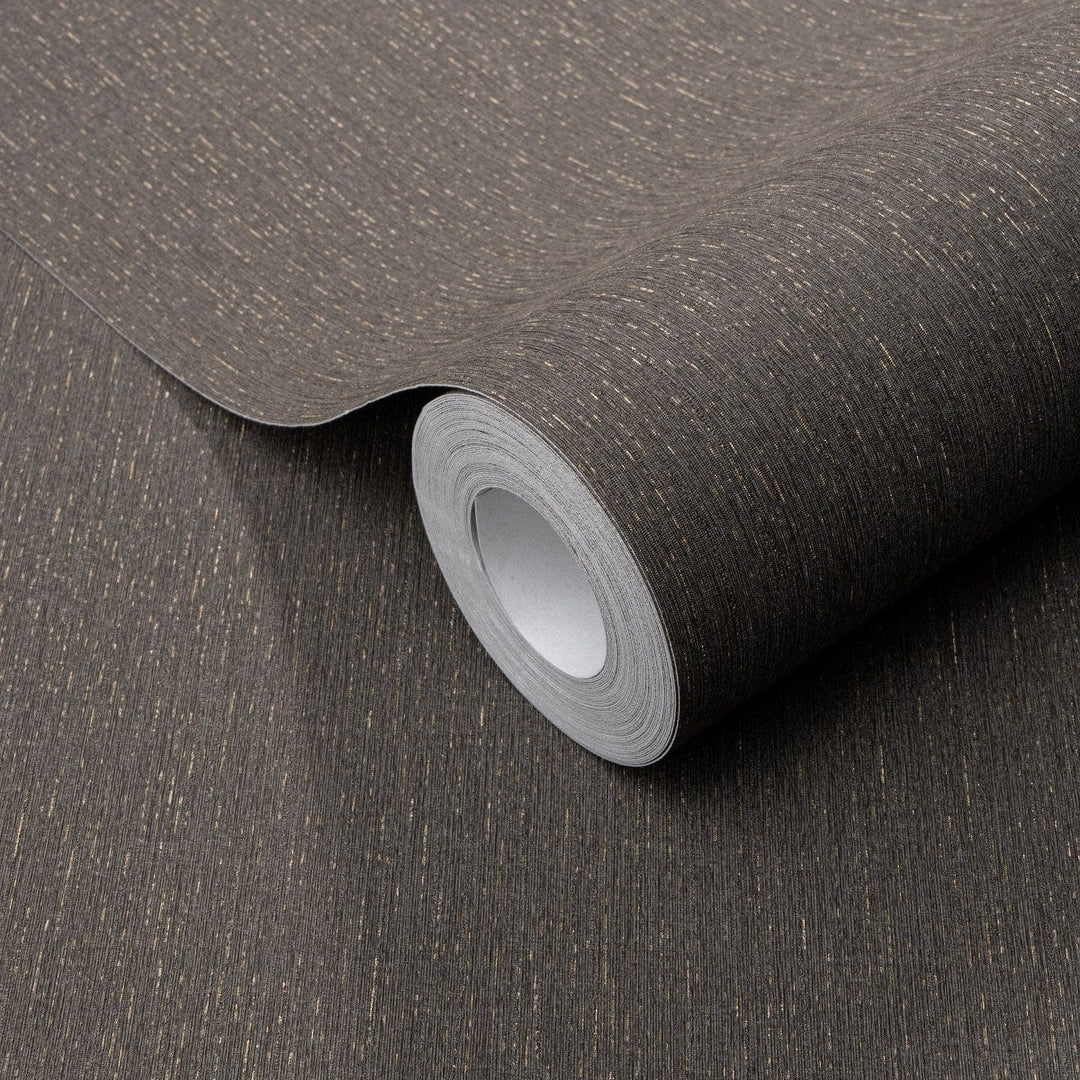 Vienkrāsainas tapetes ar metālisku efektu, brūnā/zeltā, 3766426 Erismann