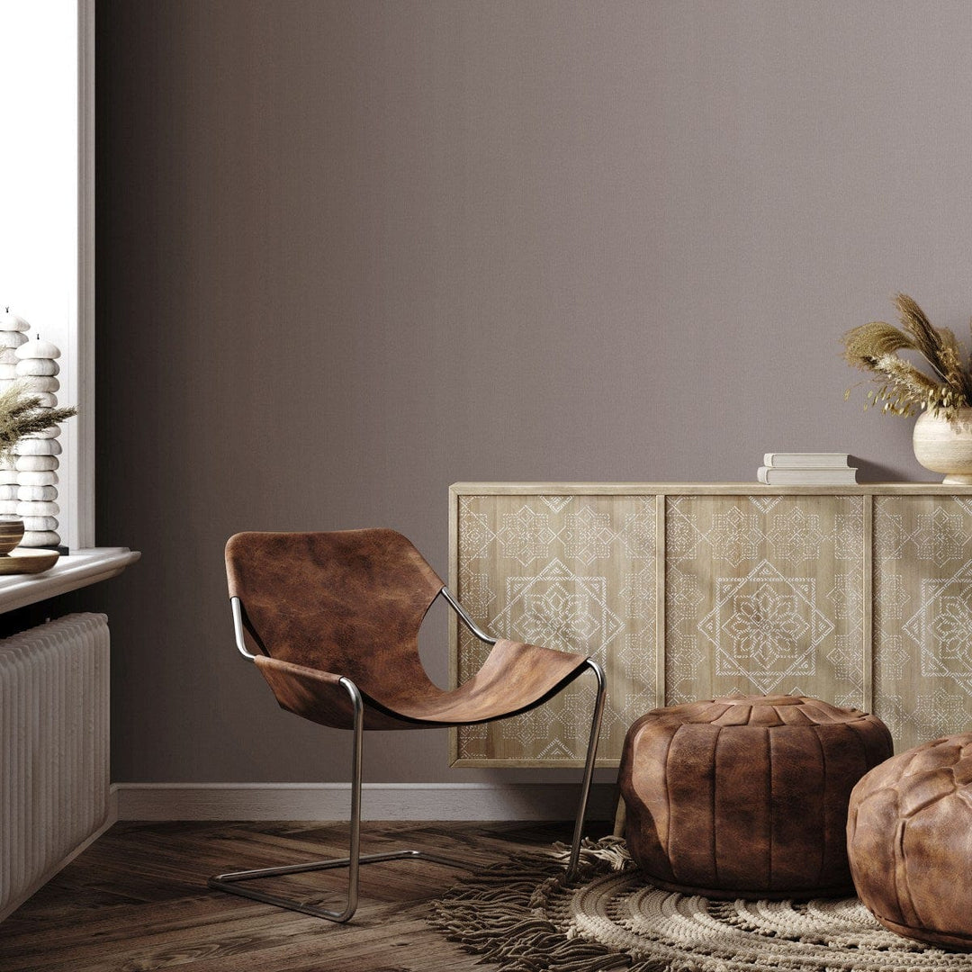 Vienkrāsainas tapetes ar metālisku efektu, taupe/pelēkā, 3766431 Erismann