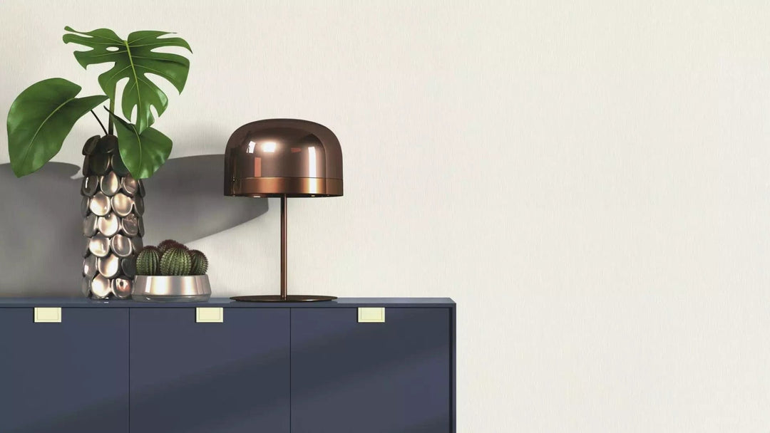 Vienkrāsainas tapetes ar tekstila faktūru gaišos toņos 810103 RASCH