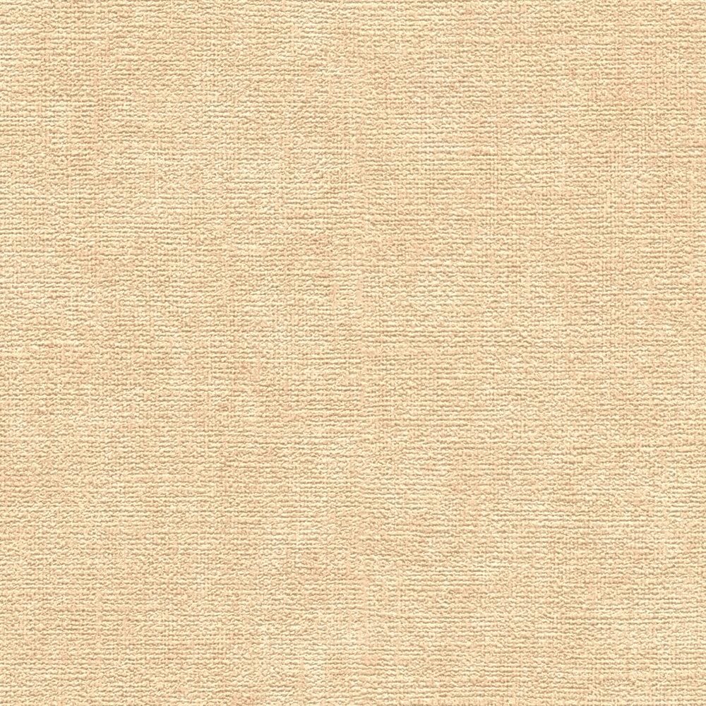 Vienkrāsainas tapetes ar tekstila izskatu - bēšā krāsā, 395653 AS Creation