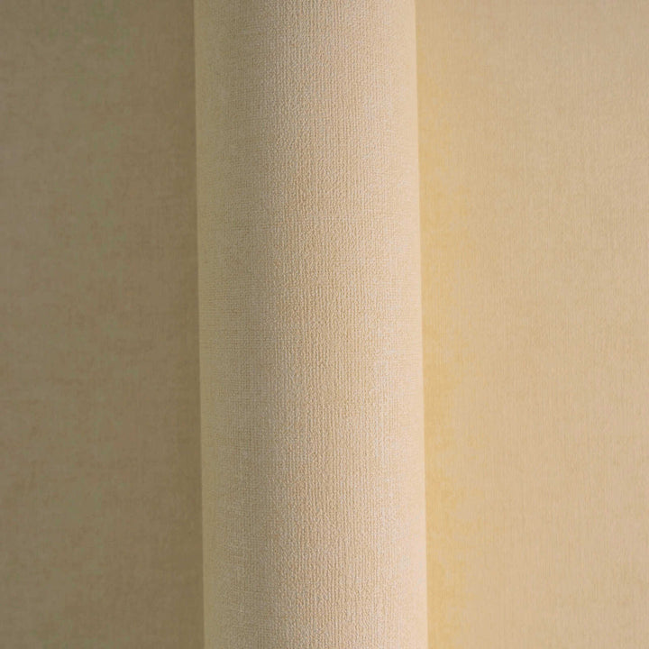 Vienkrāsainas tapetes ar tekstila izskatu - bēšā krāsā, 395653 AS Creation