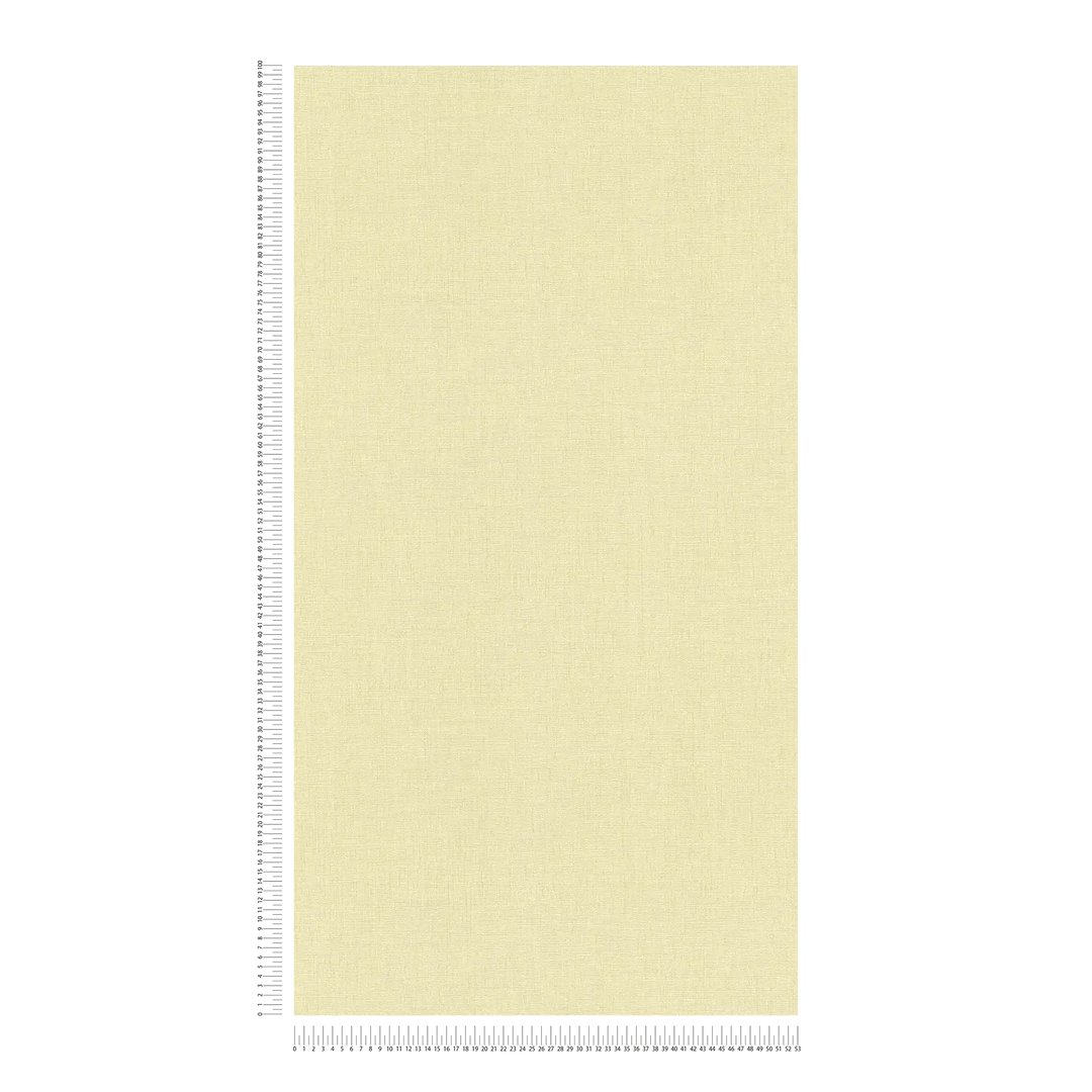 Vienkrāsainas tapetes mierīgam interjeram - dzeltenā krāsā, 396513 AS Creation