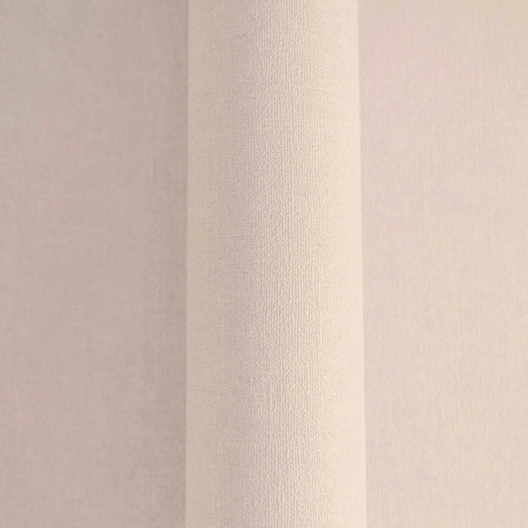 Vienkrāsainas tapetes ar tekstila izskatu - krēmkrāsā, 395652 AS Creation