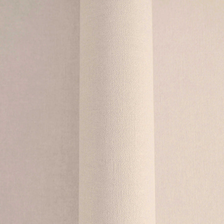 Vienkrāsainas tapetes ar tekstila izskatu - krēmkrāsā, 395652 AS Creation