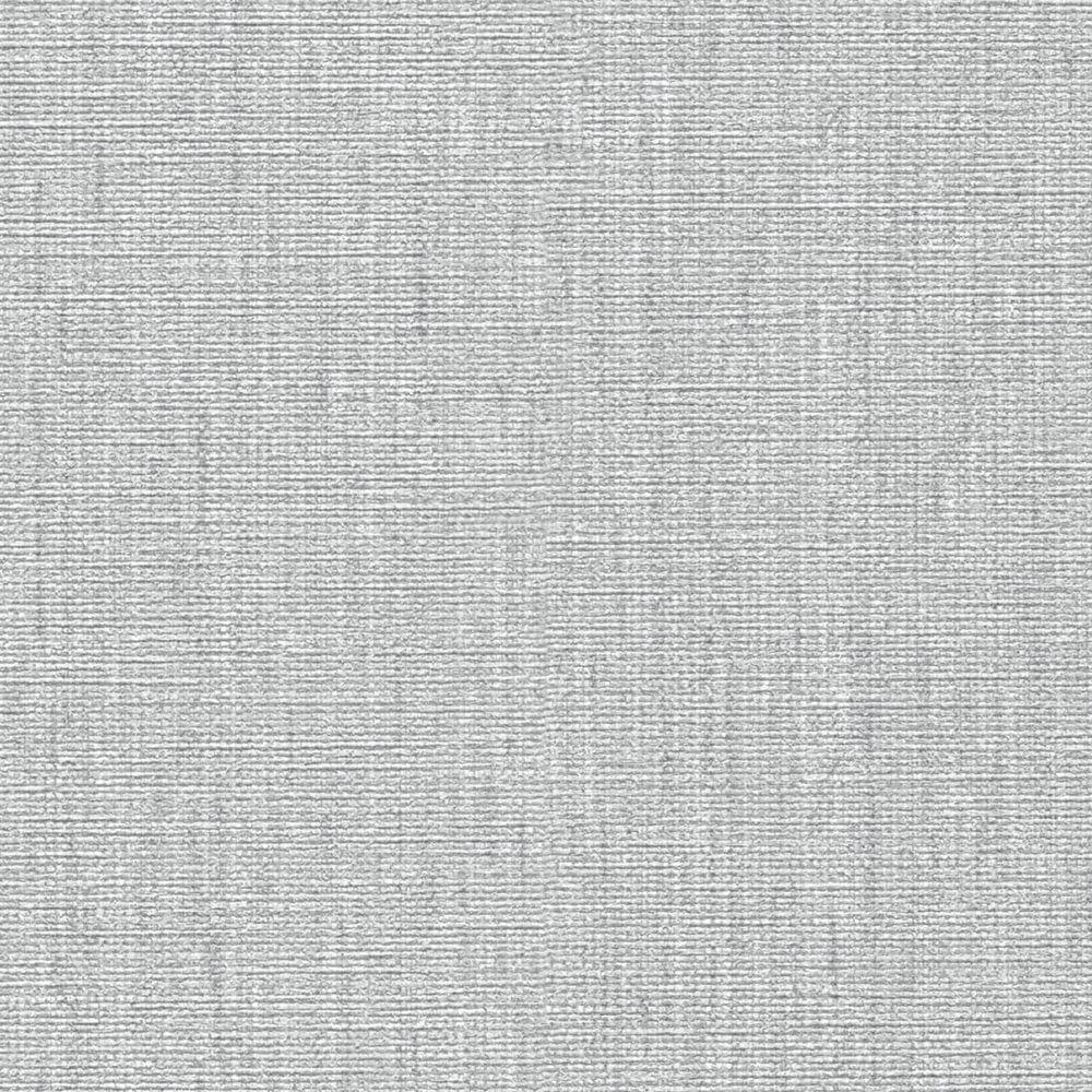 Vienkrāsainas matētas tapetes ar tekstila tektūru pelēkā krāsā, 396515 AS Creation
