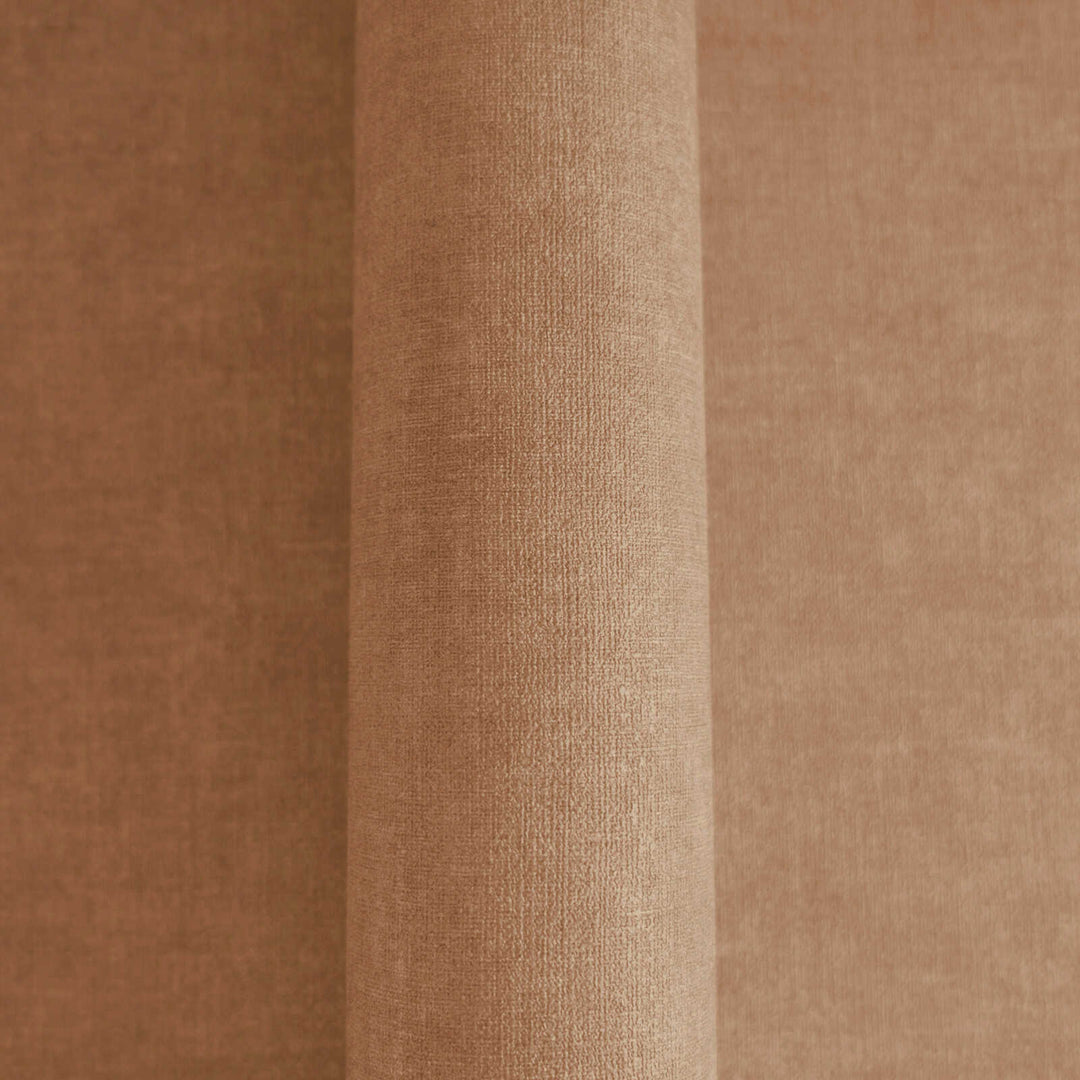 Vienkrāsainas tapetes ar tekstila izskatu tumši brūnā krāsā, 395668 AS Creation