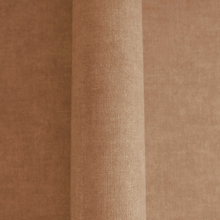 Vienkrāsainas tapetes ar tekstila izskatu tumši brūnā krāsā, 395668 AS Creation