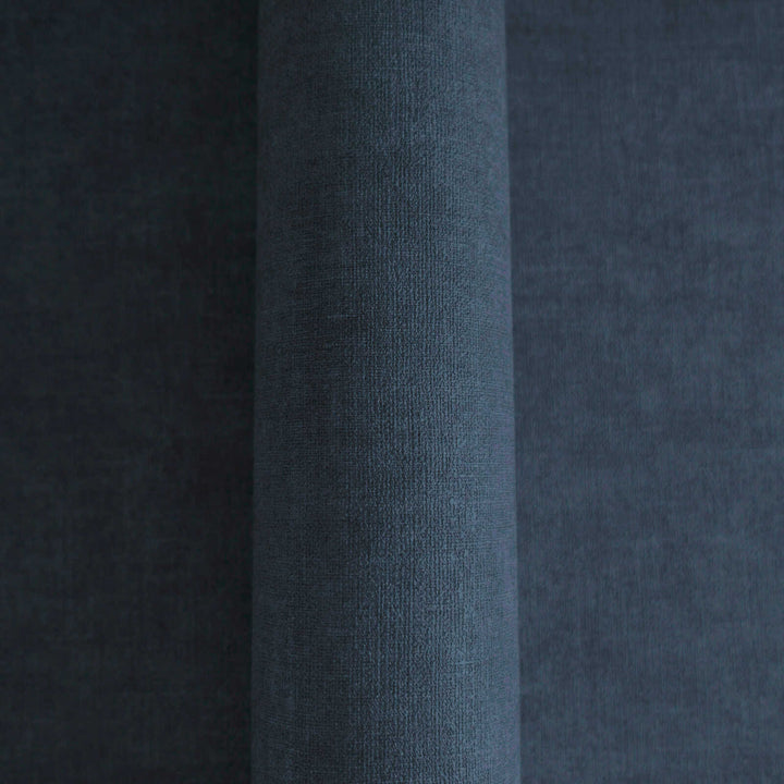 Vienkrāsainas tapetes istabai ar tekstila izskatu, tumši zilas, 395672 AS Creation