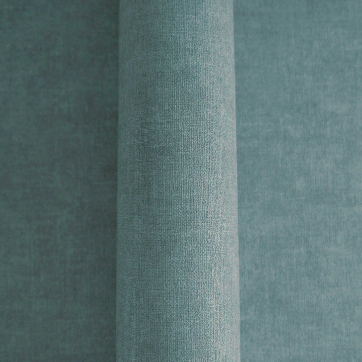 Vienkrāsainas tapetes istabai ar tekstila izskatu zilā krāsā, 395669 AS Creation