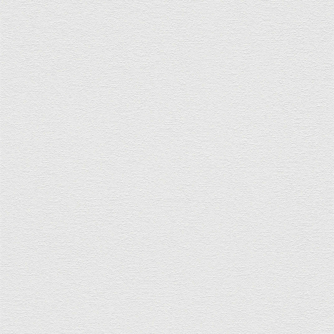 Vienkrāsainas tapetes ar teksturētu virsmu, baltā krāsā - 1375743 AS Creation