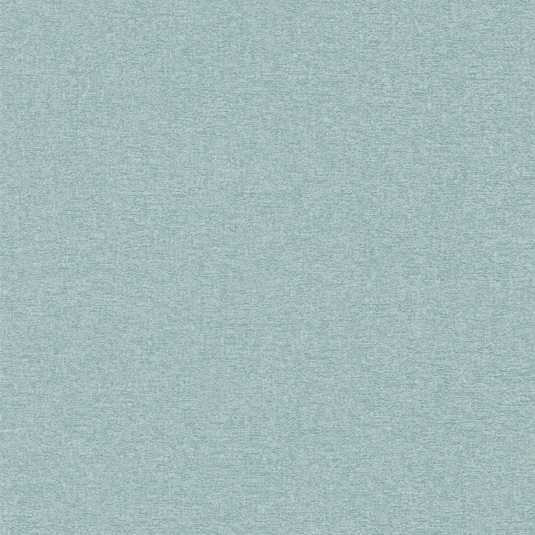 Vienkrāsainas tapetes ar teksturētu virsmu, tirkīzā krāsā - 1375754 AS Creation
