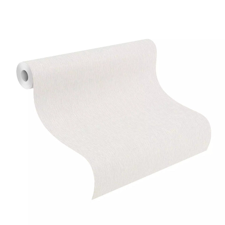 Vienkrāsainas tapetes ar vertikālu struktūru gaiši pelēkā, 810110 RASCH