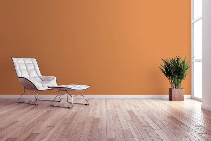 Vienkrāsainas tapetes bērnu istabai, oranžā krāsā, 383266, Bez PVC 🌿 AS Creation