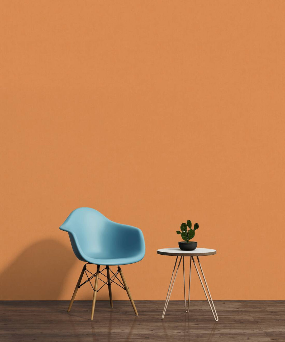 Vienkrāsainas tapetes bērnu istabai, oranžā krāsā, 383266, Bez PVC 🌿 AS Creation