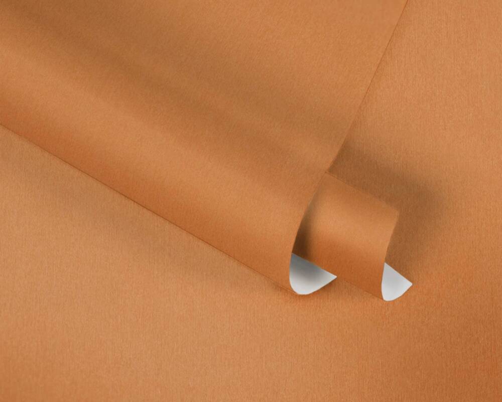 Vienkrāsainas tapetes bērnu istabai, oranžā krāsā, 383266, Bez PVC 🌿 AS Creation