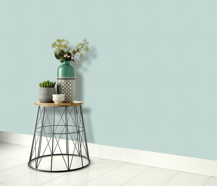 Vienkrāsainas tapetes Erismann tirkīzā krāsā, 636118 Erismann