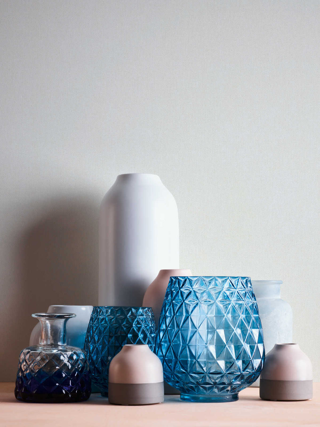 Sniegbaltas tapetes ar lina faktūru AS Creation 1340317 AS Creation