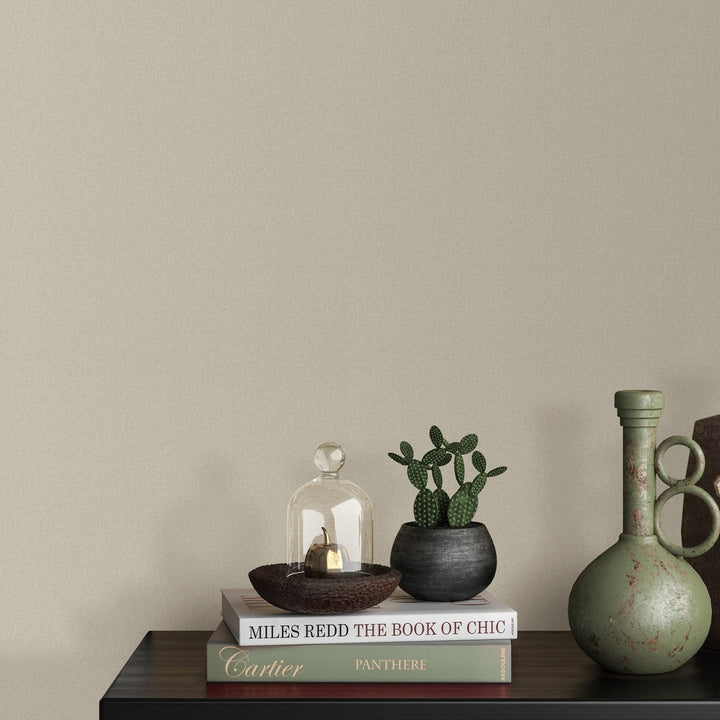 Vienkrāsainas tapetes taupe/pelēkā krāsā, nedaudz spīdīga, 1045437 Erismann