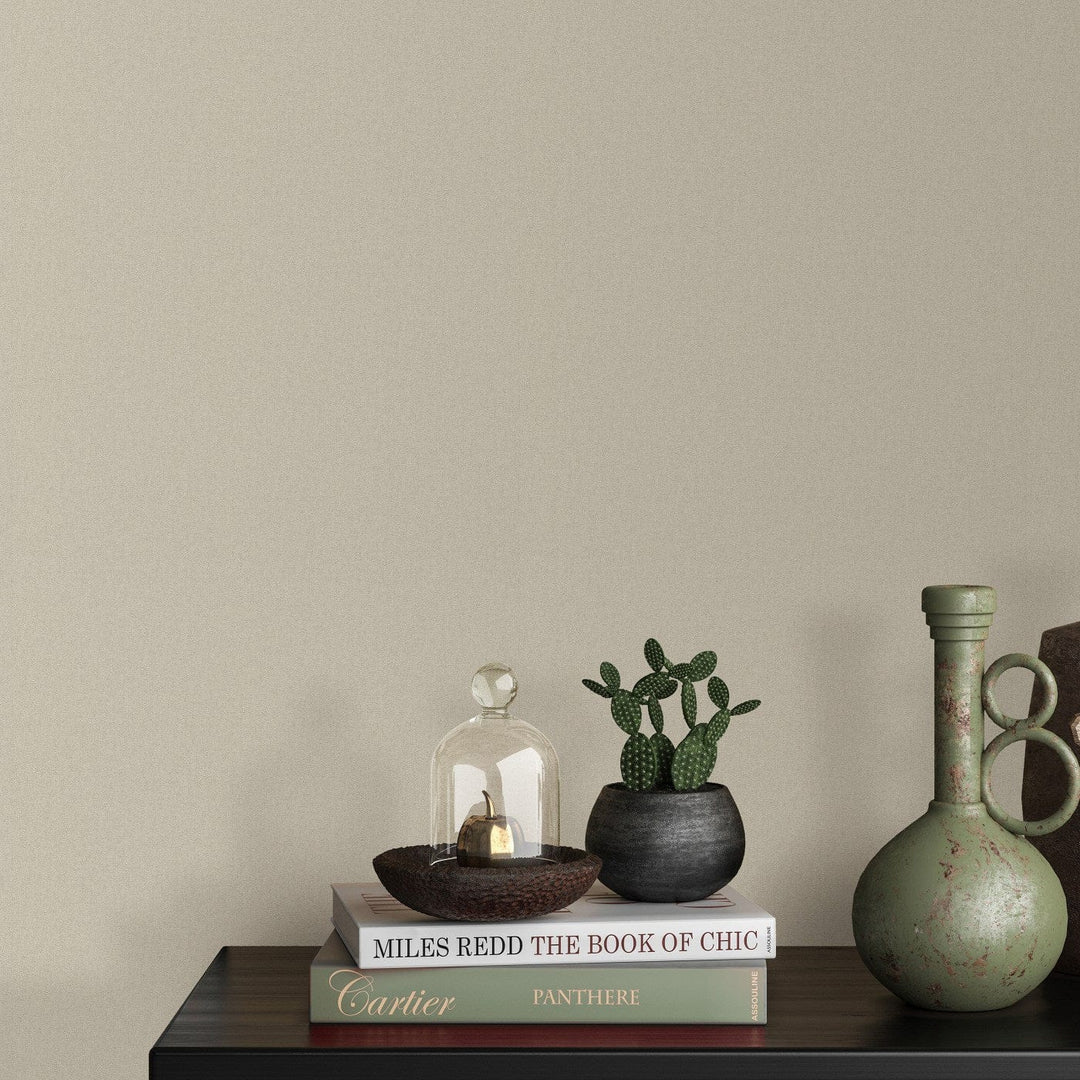 Vienkrāsainas tapetes taupe/pelēkā krāsā, nedaudz spīdīga, 1045437 Erismann