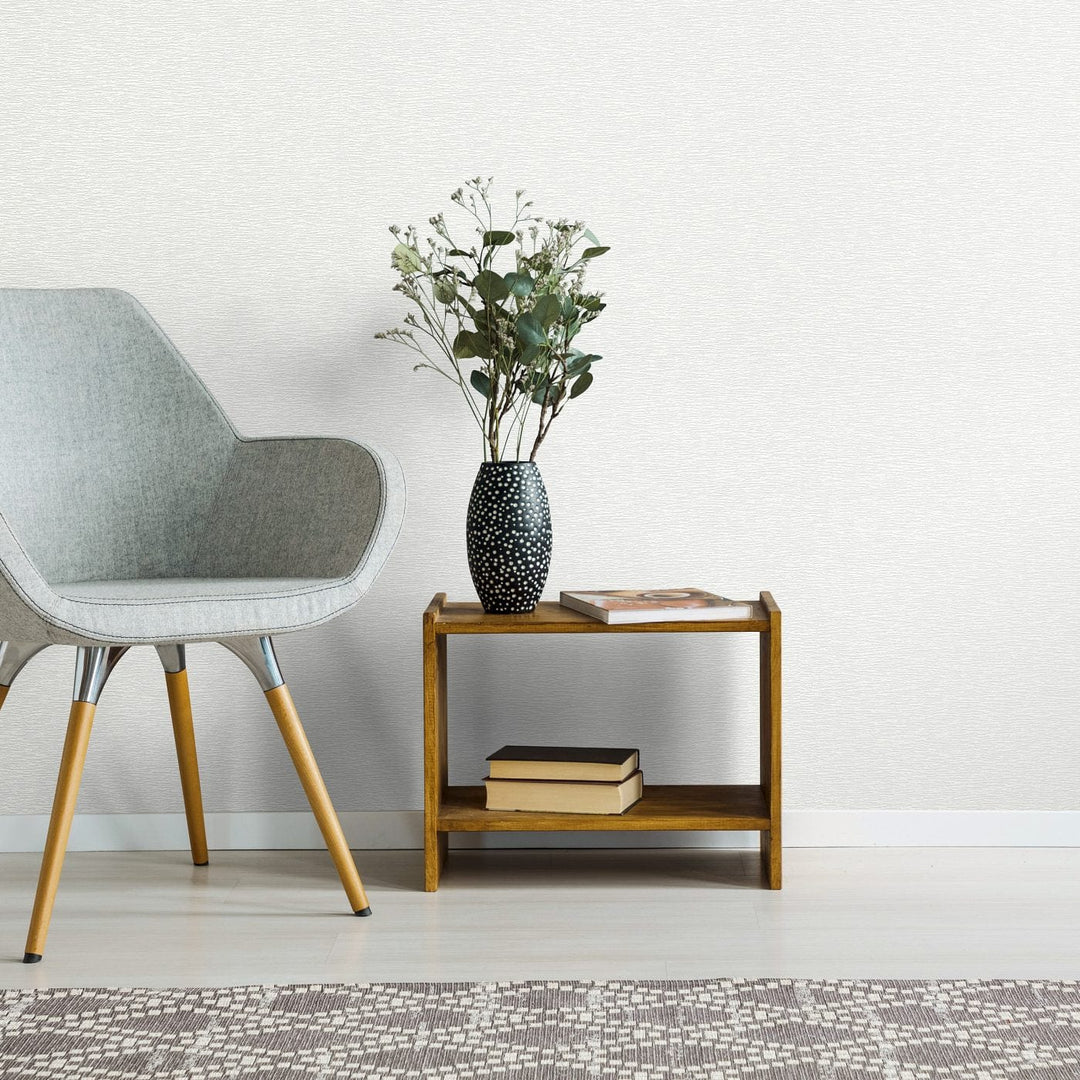 Vienkrāsainas teksturētas tapetes ar vieglu spīdumu, baltā krāsā - 3753752 Erismann