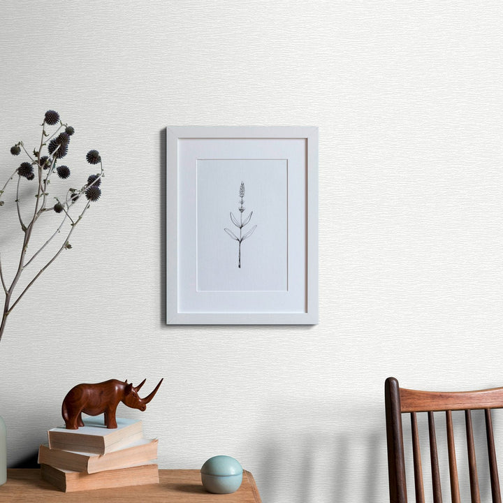 Vienkrāsainas teksturētas tapetes ar vieglu spīdumu, baltā krāsā - 3753752 Erismann