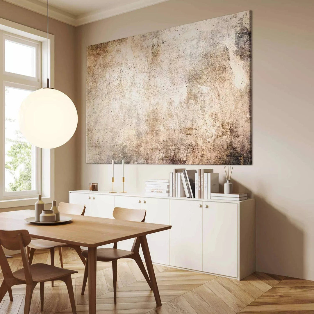 XXL izmēra glezna - Abstraktā glezna maigi brūnos toņos, 151484 ART XL