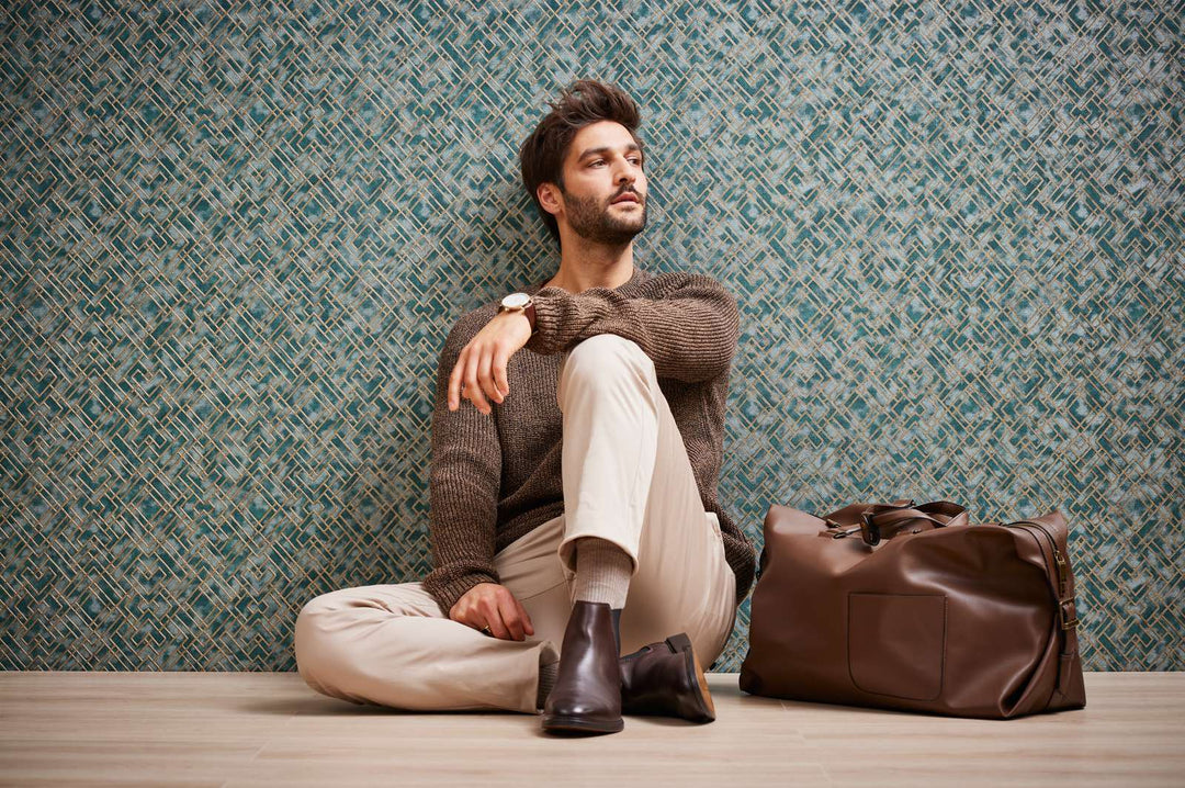 Zaļās Art Deco tapetes ar zeltainu grafisku rakstu - 1366275 AS Creation