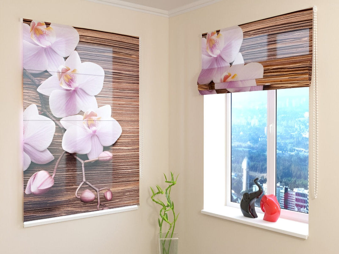 Žalūzijas - Orhidejas un koks Tapetenshop.lv
