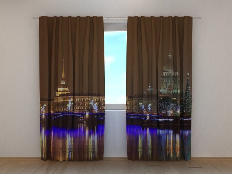 Dienas un nakts aizkari - Nakts Sanktpēterburga Tapetenshop.lv