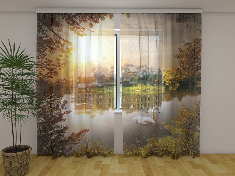 Dienas un nakts aizkari - Saulrieta gulbis Tapetenshop.lv