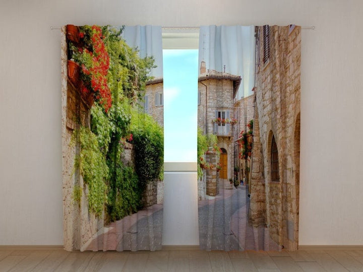 Dienas un nakts aizkari - Vecas ieliņas Tapetenshop.lv