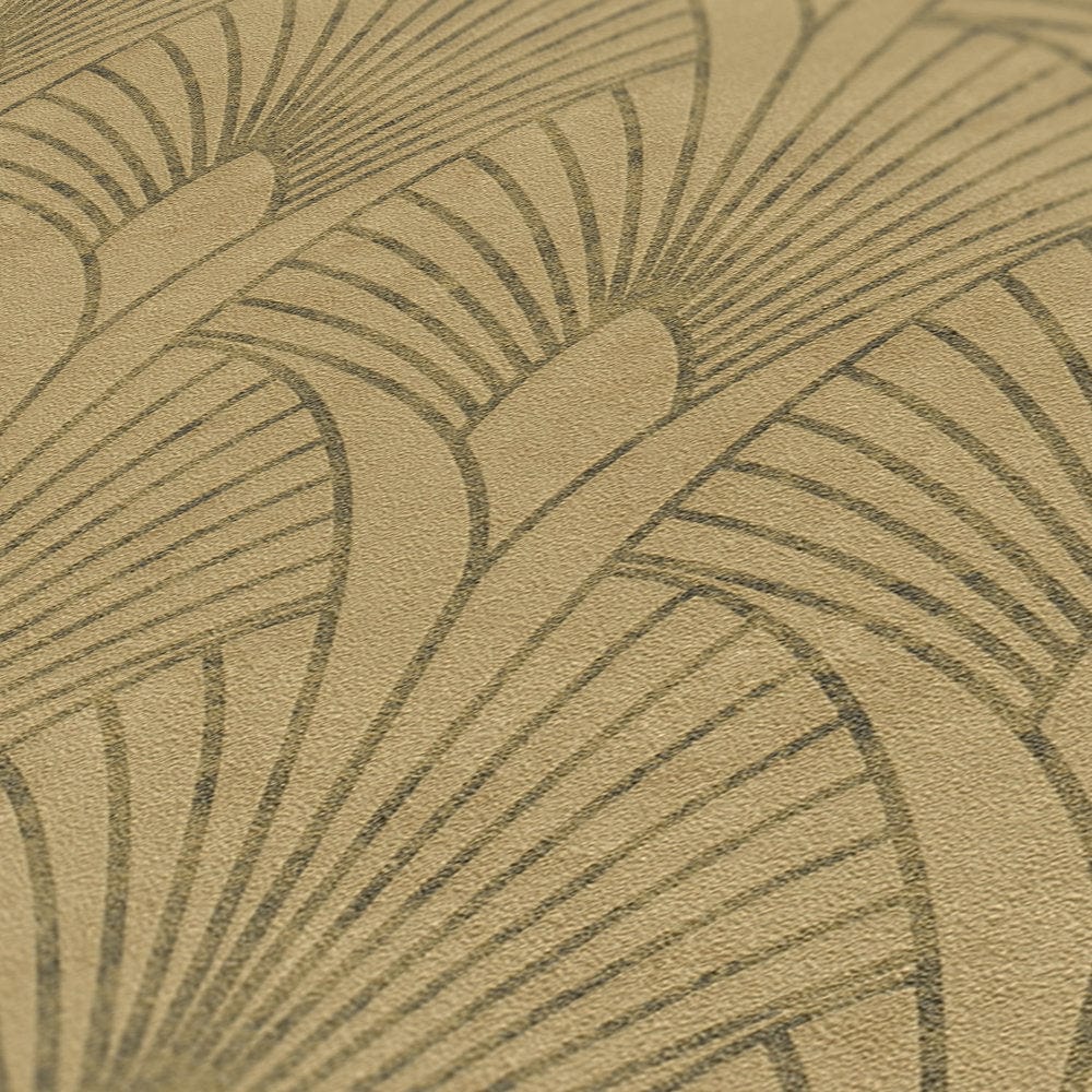 Art Deco tapetes glamūra stilā - zelt, bēša, brūna krāsa AS 374272 AS Creation