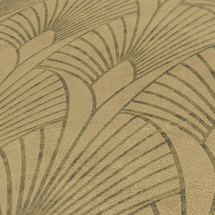 Art Deco tapetes glamūra stilā - zelt, bēša, brūna krāsa AS 374272 AS Creation