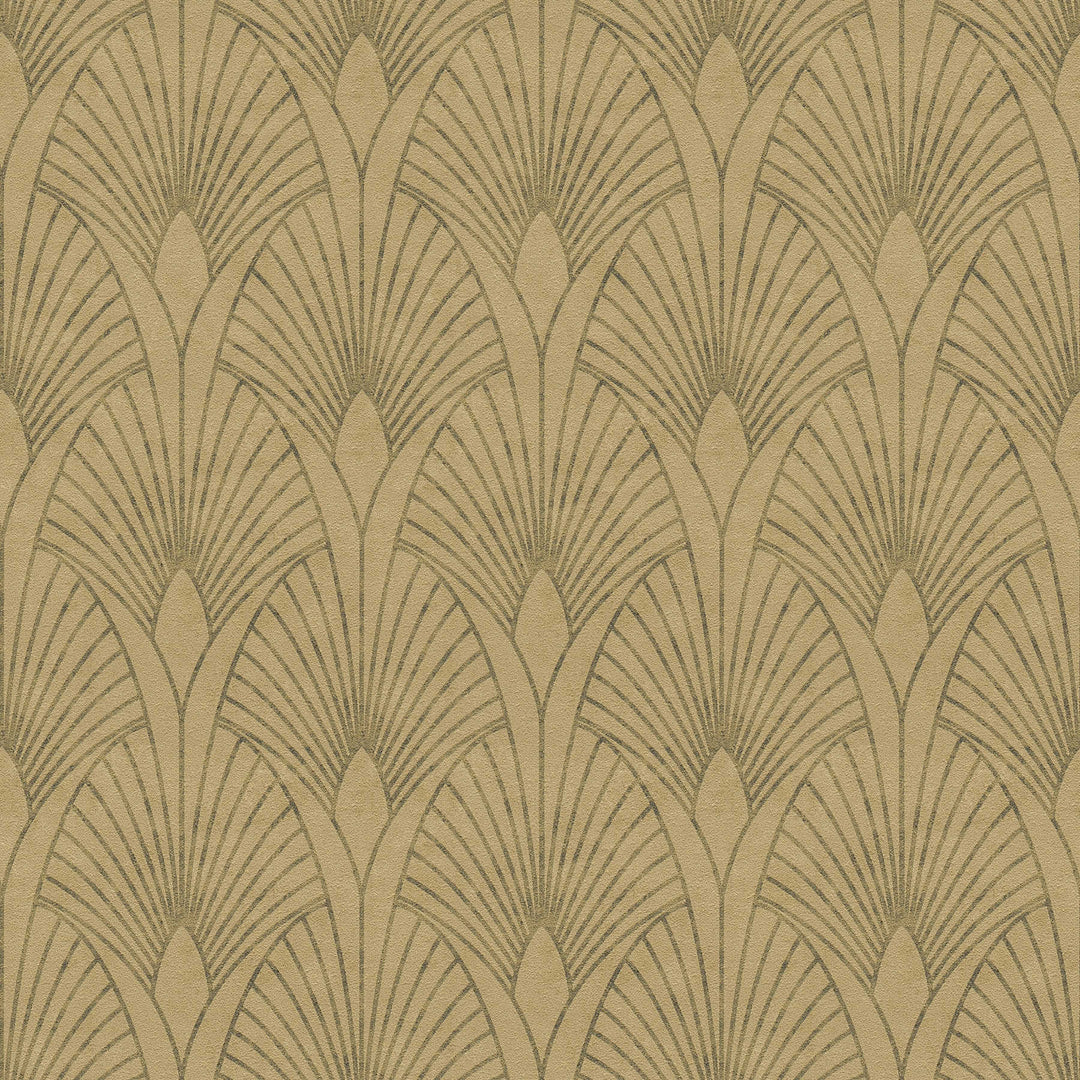 Art Deco tapetes glamūra stilā - zelt, bēša, brūna krāsa AS 374272 AS Creation