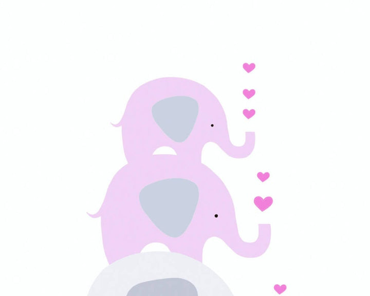 Bērnistabas tapetes meitenēm – ar ziloņiem rozā toņos, 381352, Bez PVC 🌿 AS Creation