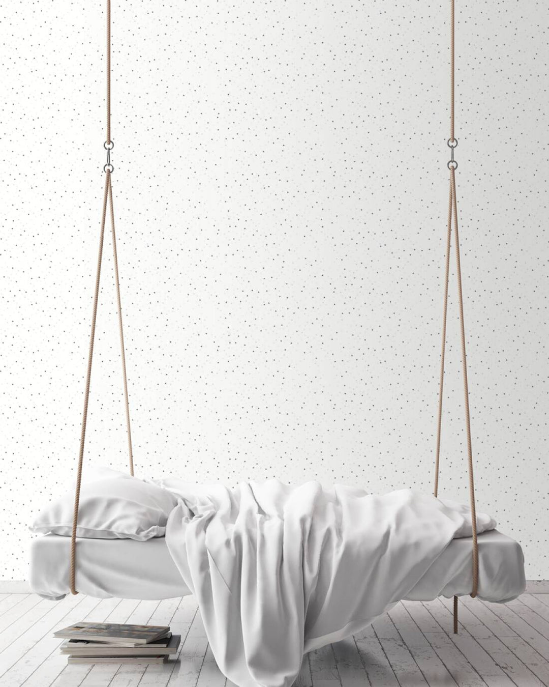 Bērnu istabas tapetes ar zvaigznēm - zilā, baltā, melnā krāsā, 381231, Bez PVC 🌿 AS Creation