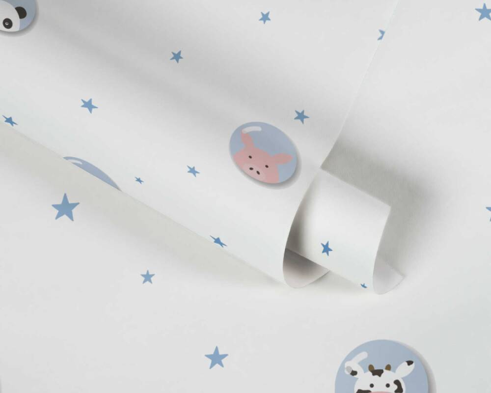 Bērnu tapetes bērnu istabai gaišos toņos, 381433, Bez PVC 🌿 AS Creation