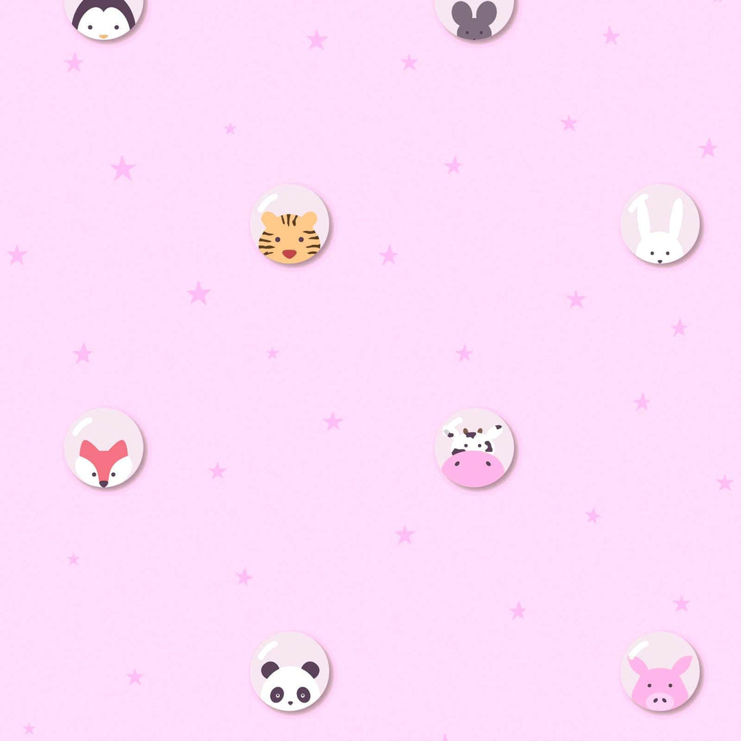 Bērnu tapetes meiteņu istabai, rozā krāsā, 381432, Bez PVC 🌿 AS Creation