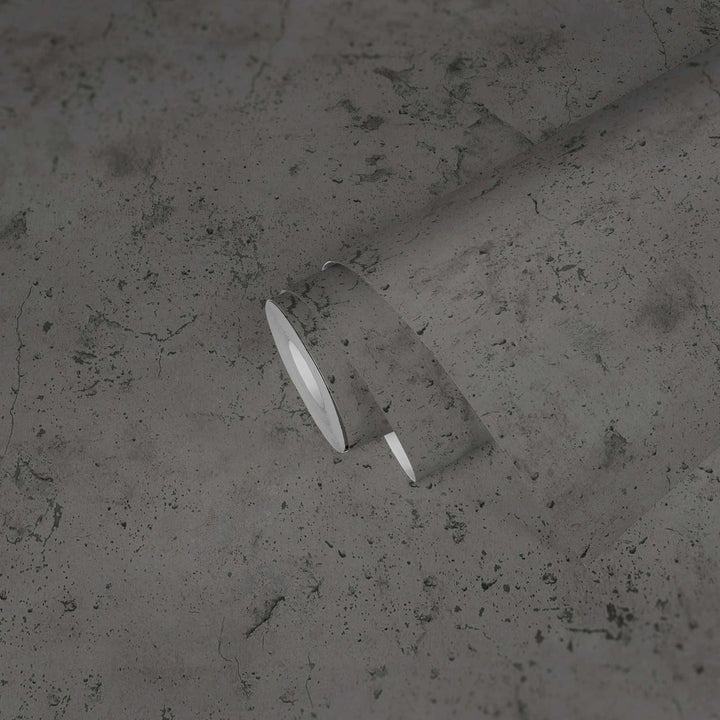 Betona tapetes industriālā stilā - pelēkbrūnas, pelēkos toņos AS 374291 AS Creation